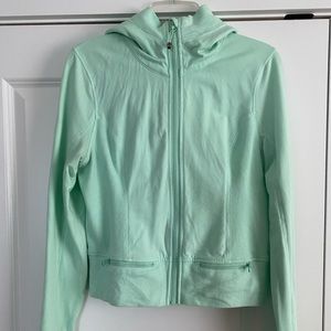 LULULEMON Light Green Hooded Jacket Size 8